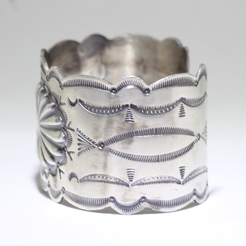 Silver Bracelet by Arnold Goodluck 5-3/4"