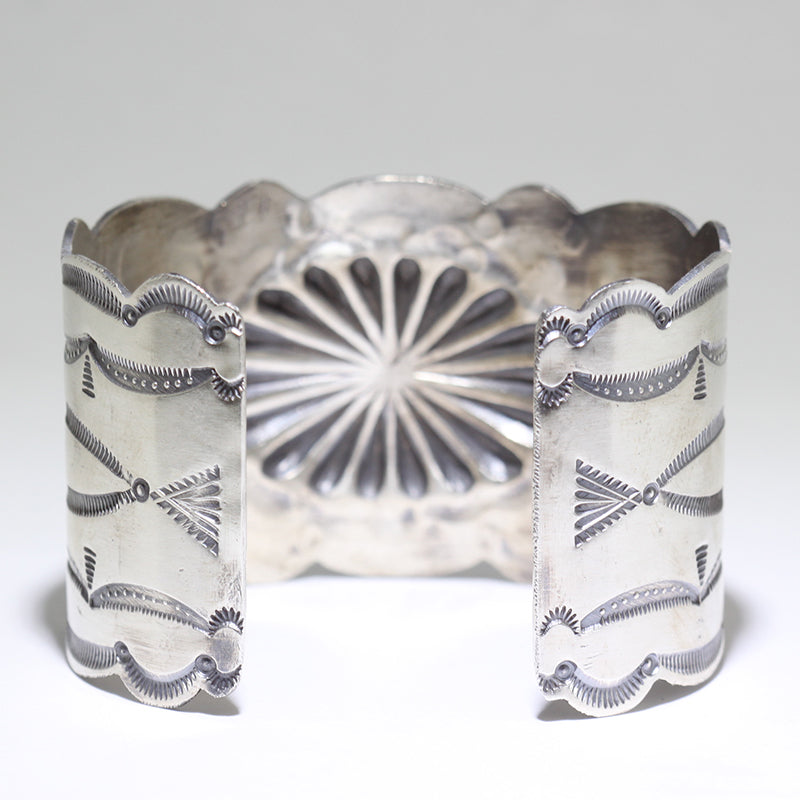 Silver Bracelet by Arnold Goodluck 5-3/4"