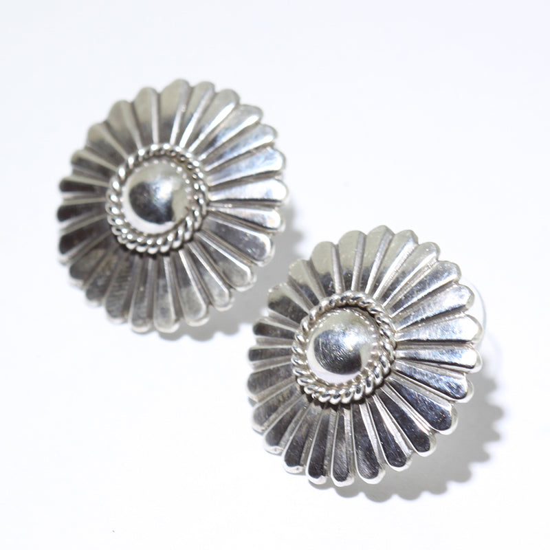 Silver Earrings by Thomas Jim