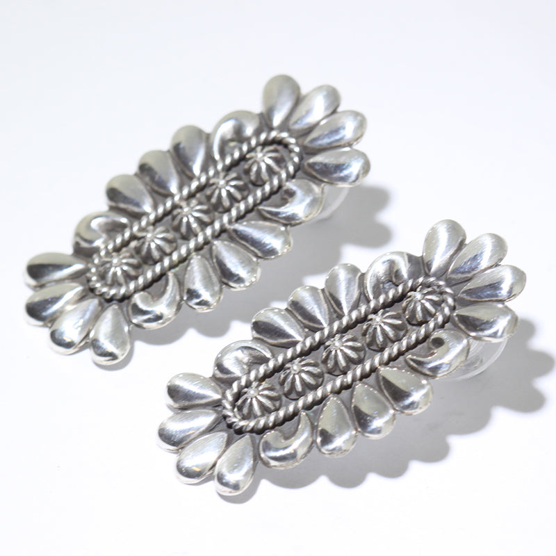 Silver Earrings by Thomas Jim