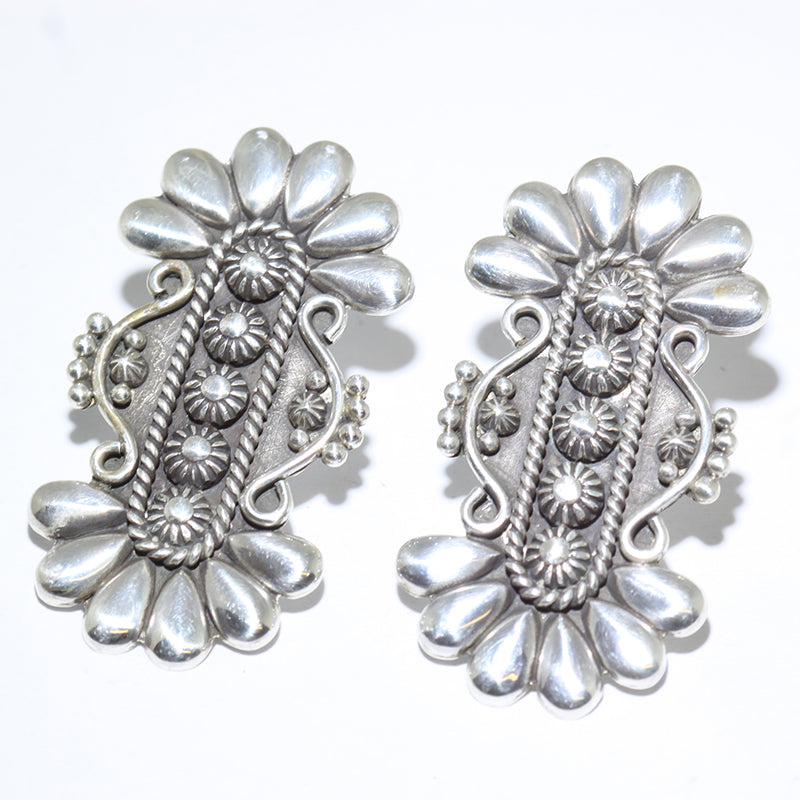 Silver Earrings by Thomas Jim