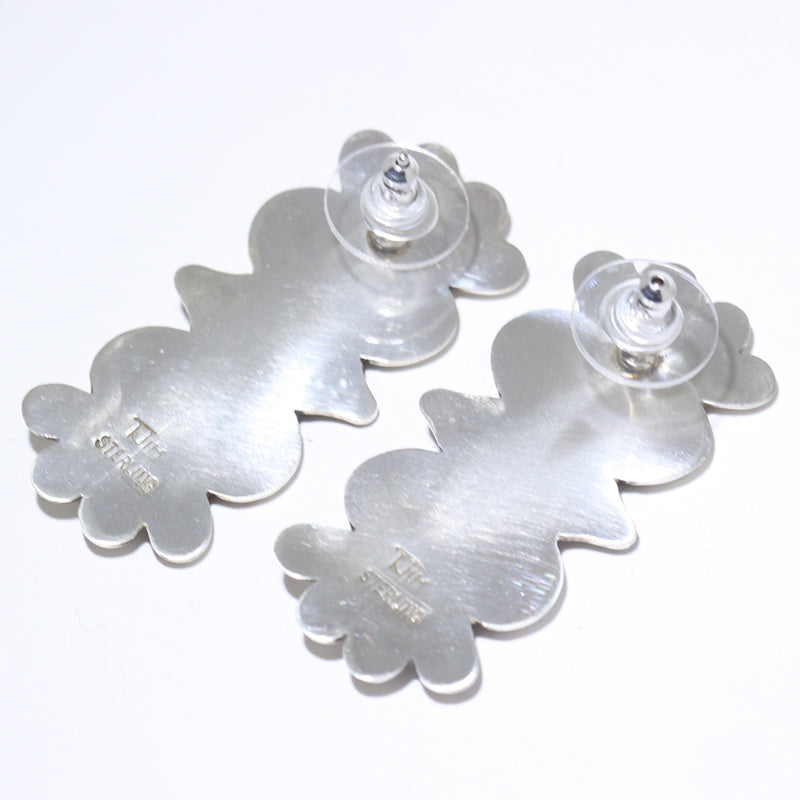 Silver Earrings by Thomas Jim
