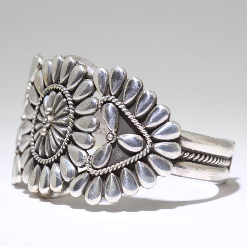 Silver Bracelet by Thomas Jim- 5-1/2"