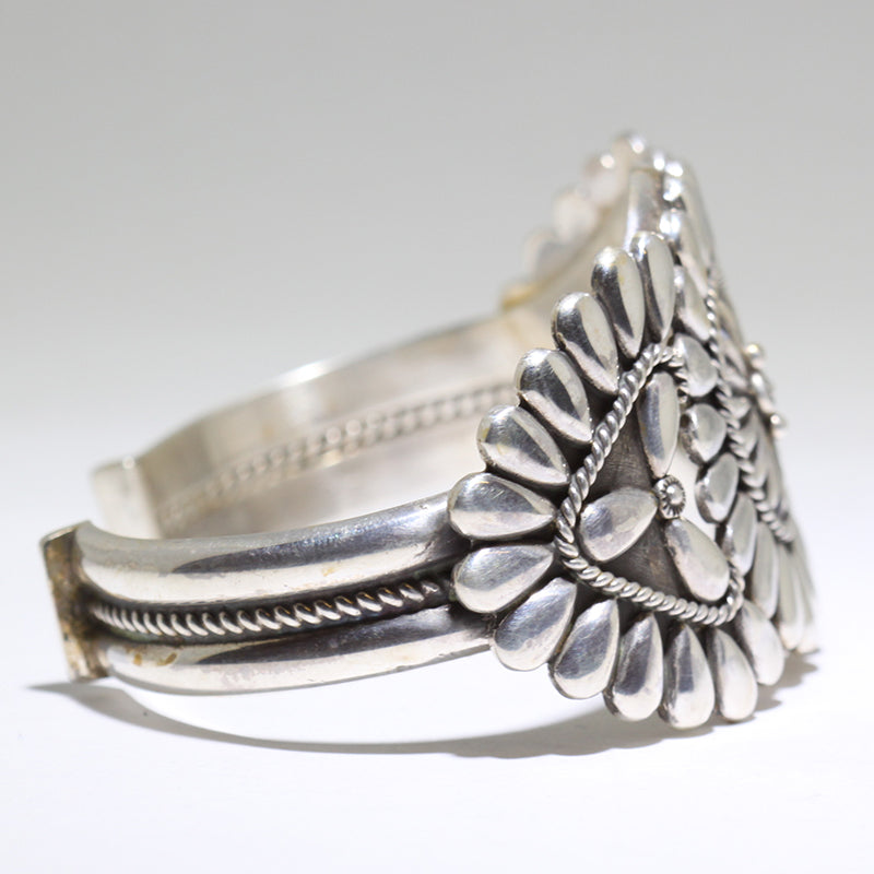 Silver Bracelet by Thomas Jim- 5-1/2"