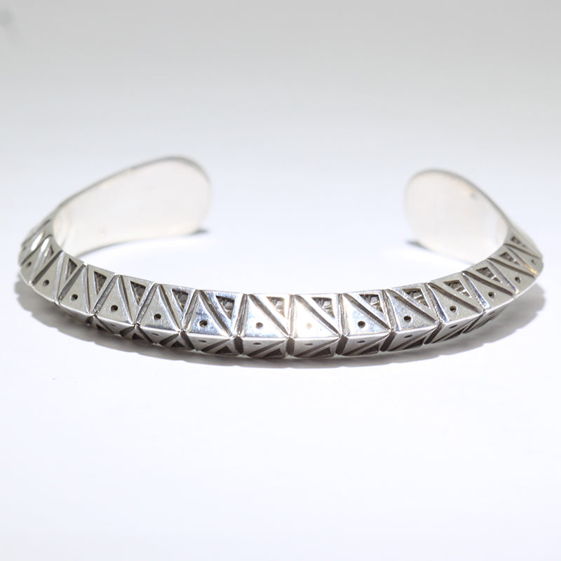 Silver Bracelet by Lyle Secatero 6"