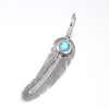 Feather pendant by Harvey Mace (silver or gold)