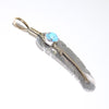 Feather pendant by Harvey Mace (silver or gold)