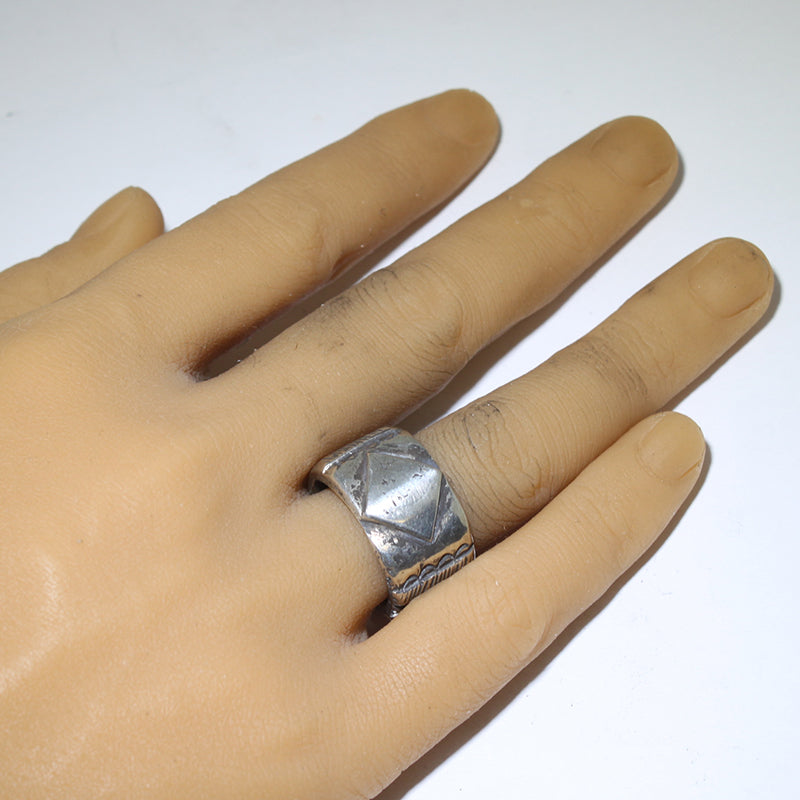 Coin Silver Ring by Jock Favour- 7.5
