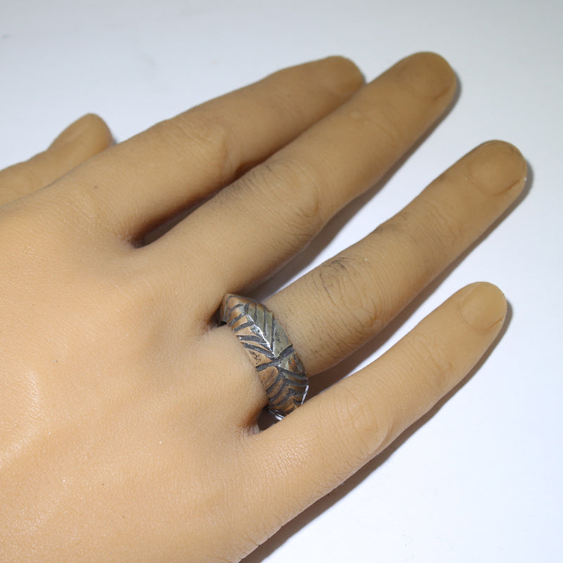 Coin Silver Ring by Jock Favour- 7.5