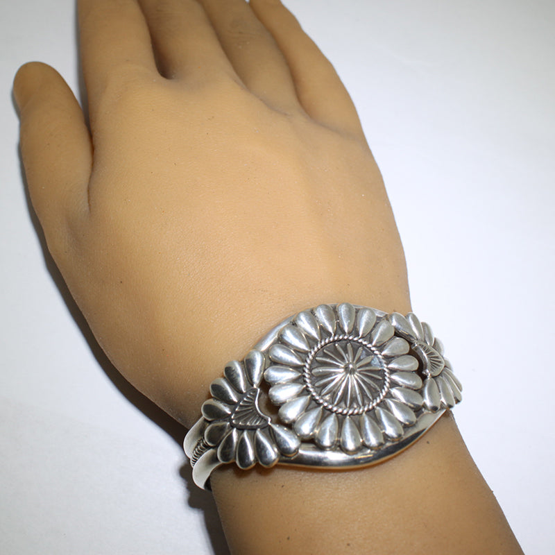 Silver Bracelet by Thomas Jim 5-1/2"