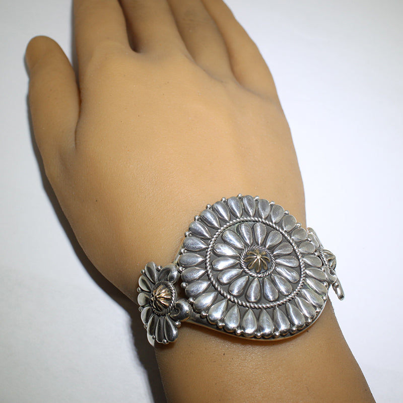 Silver Bracelet by Thomas Jim 5-1/2"