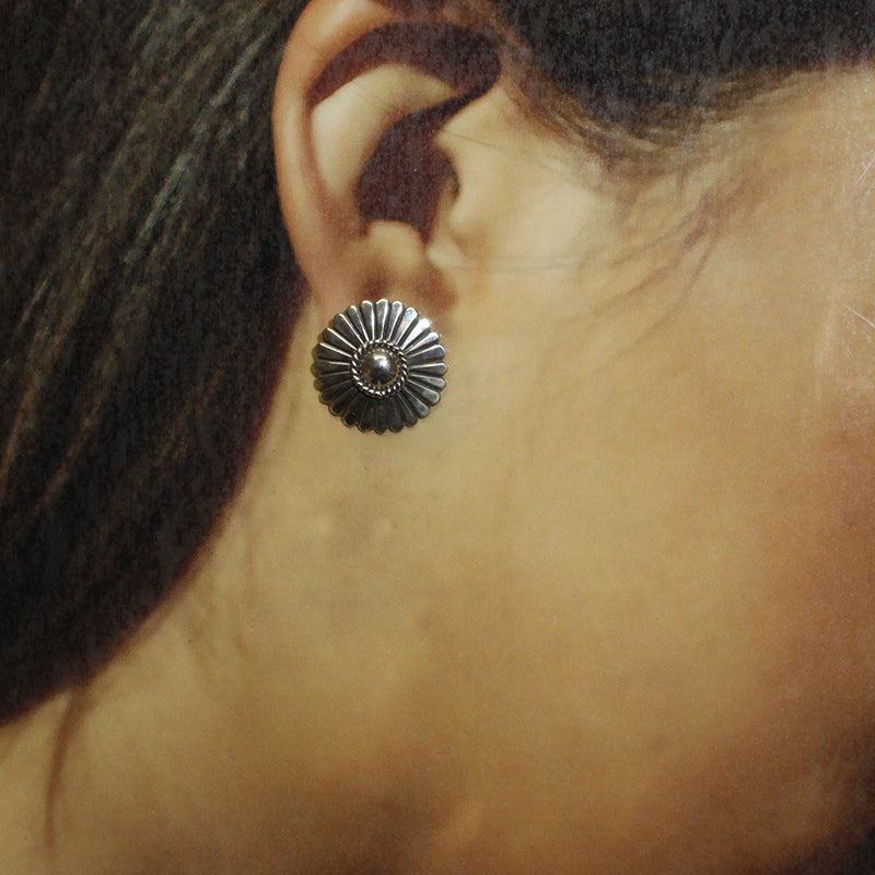 Silver Earrings by Thomas Jim