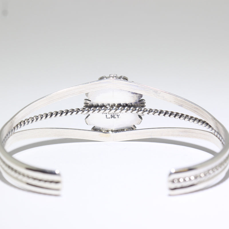 White Buffalo Bracelet by Navajo 5-1/4"