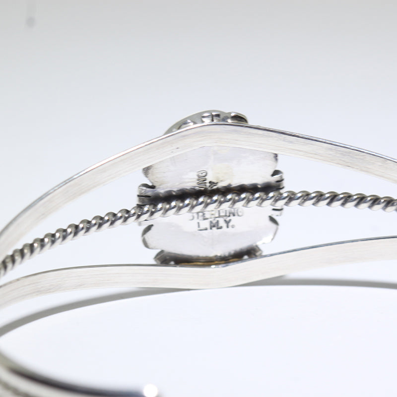 White Buffalo Bracelet by Navajo 5-1/4"