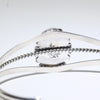 White Buffalo Bracelet by Navajo 5-1/4"