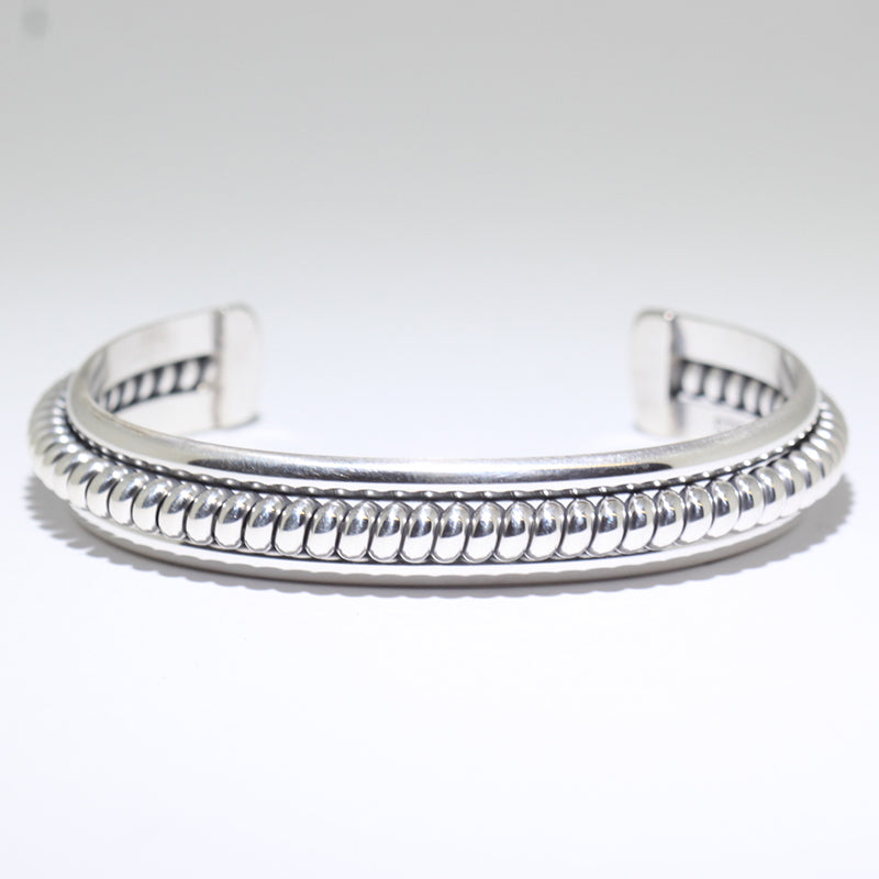 Silver Bracelet by Caroline Tsosie 5-1/4"