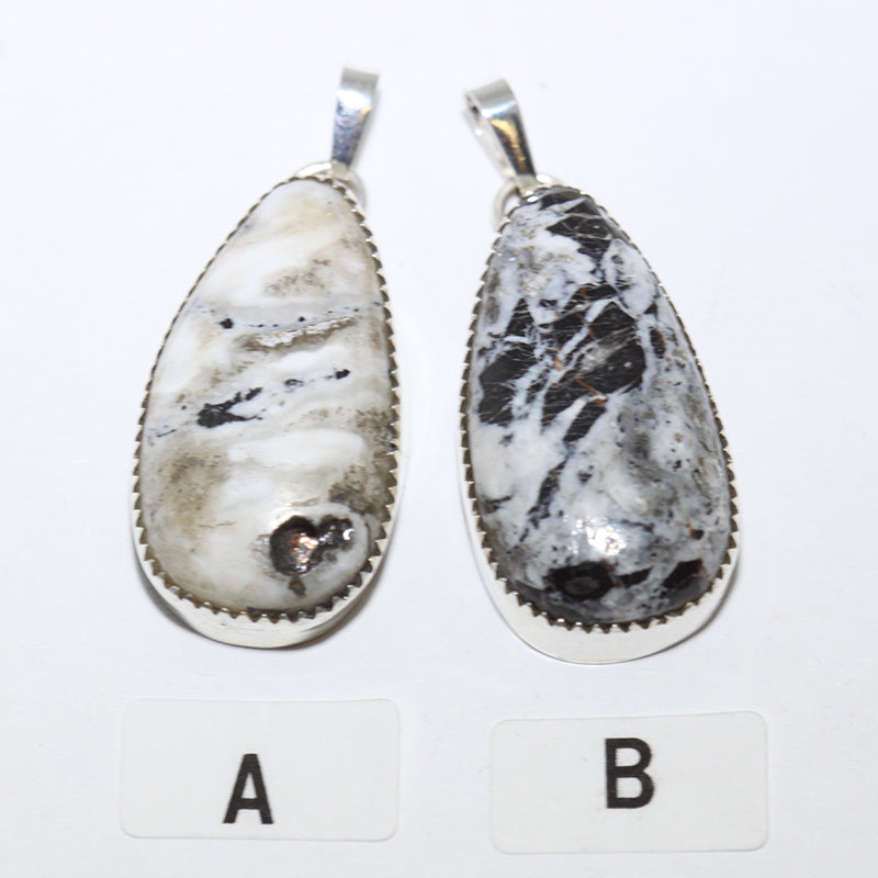 White Buffalo Pendant by Robin Tsosie