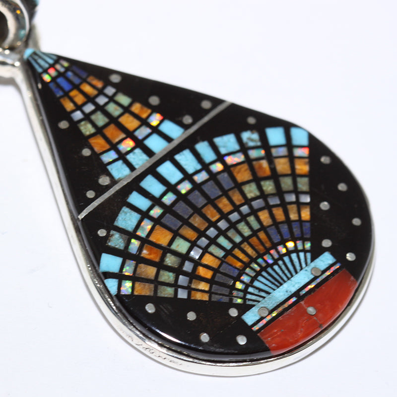 Micro Inlay Pendant by Erwin Tsosie