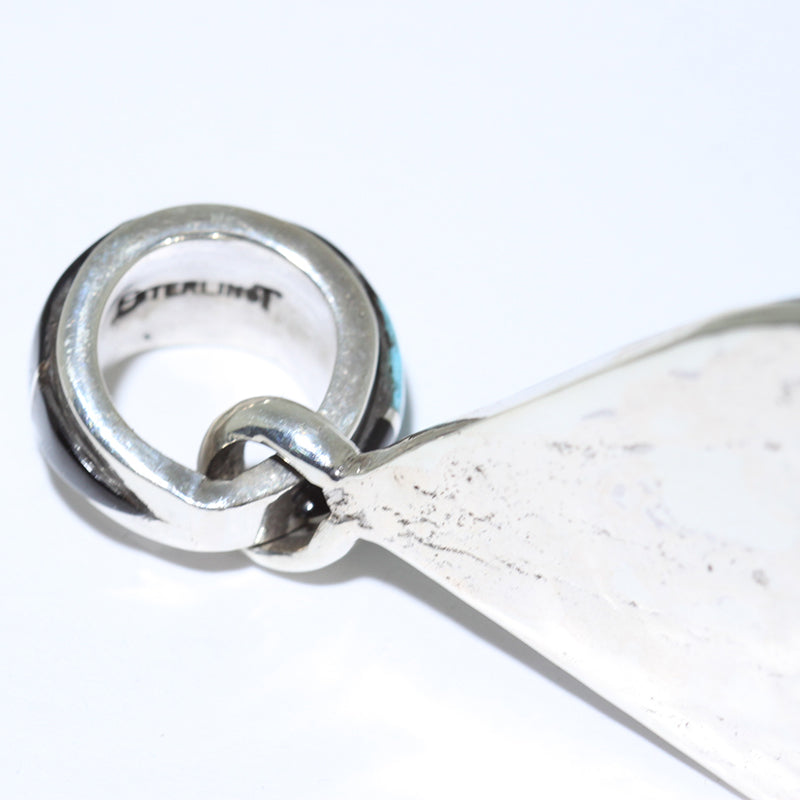 Micro Inlay Pendant by Erwin Tsosie