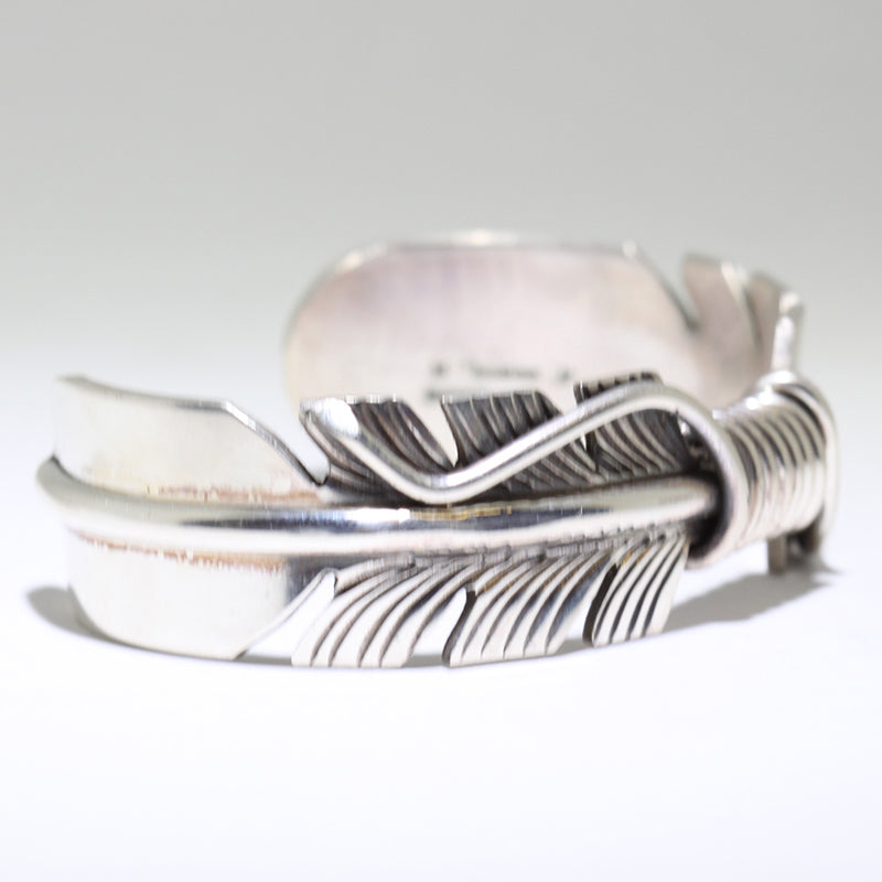 Feather Bracelet by Navajo 5-1/2"