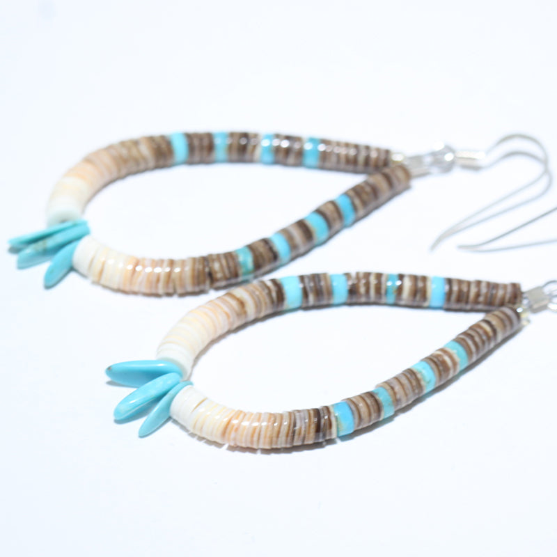 Heishi Earrings by Calvin Lovato