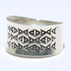 Silver Ring by Norbert Peshlakai- 8.5