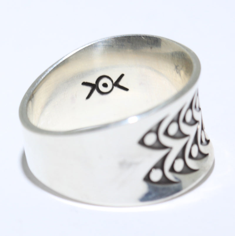 Silver Ring by Norbert Peshlakai- 10.5