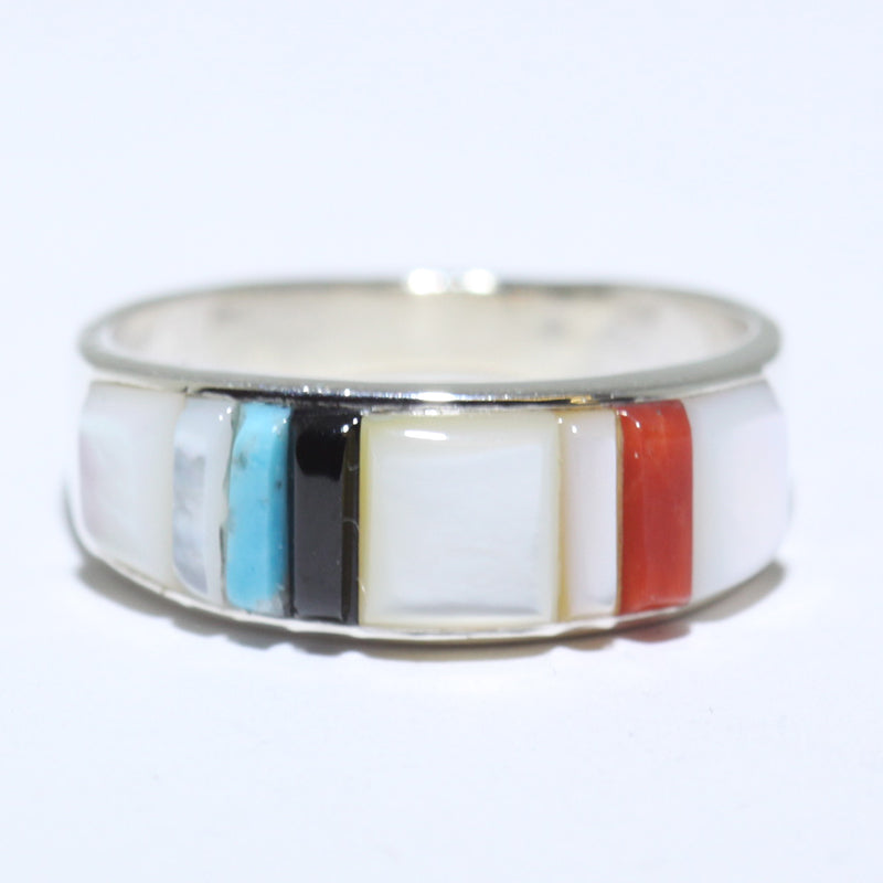 Inlay Ring by Veronica Benally- 7.5