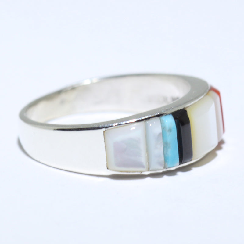 Inlay Ring by Veronica Benally- 7.5
