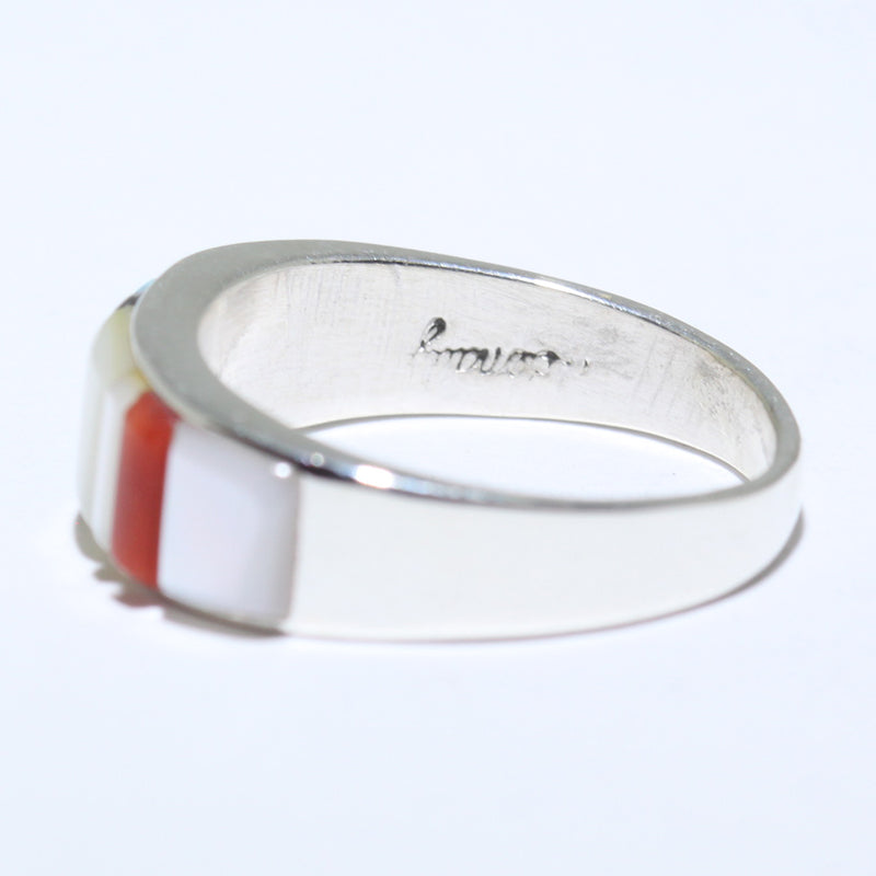 Inlay Ring by Veronica Benally- 7.5