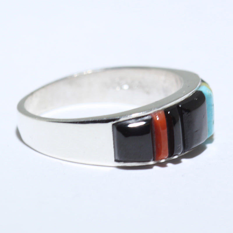 Inlay Ring by Veronica Benally- 8.5