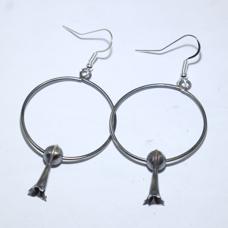 Silver Earrings by Navajo