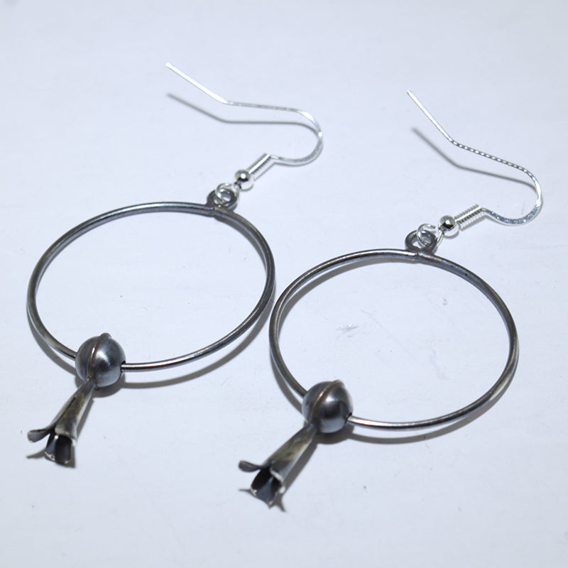 Silver Earrings by Navajo