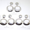 Silver Earrings by Navajo