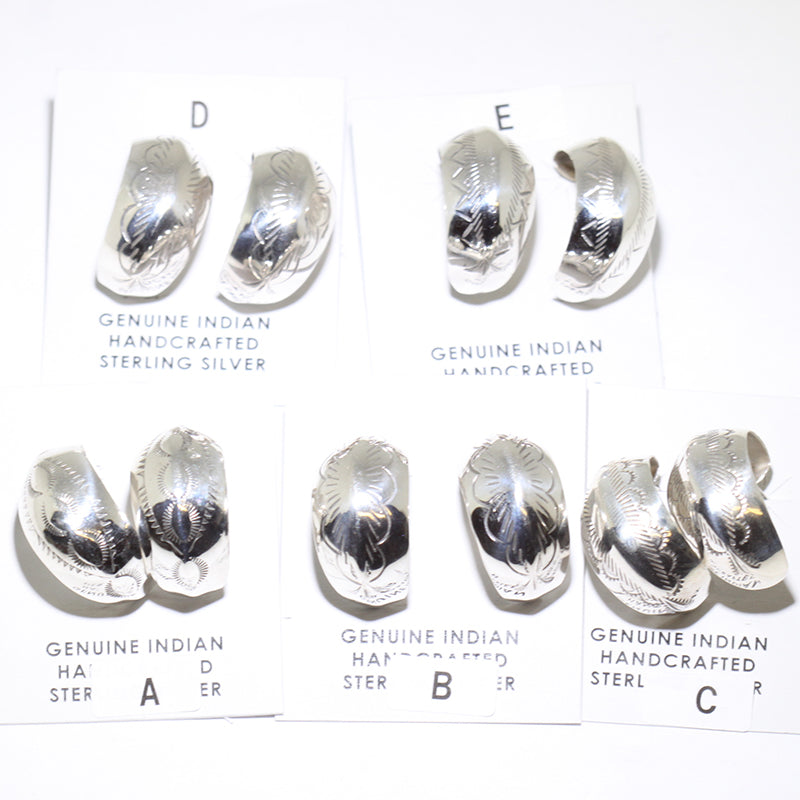 Silver Earrings by Navajo