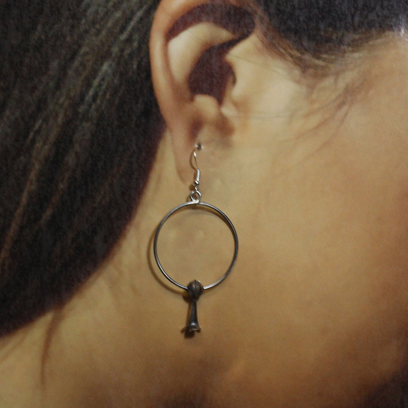 Silver Earrings by Navajo