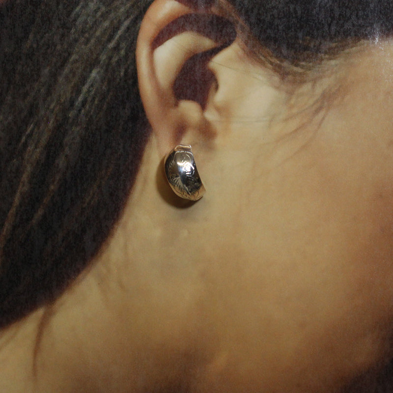 Silver Earrings by Navajo