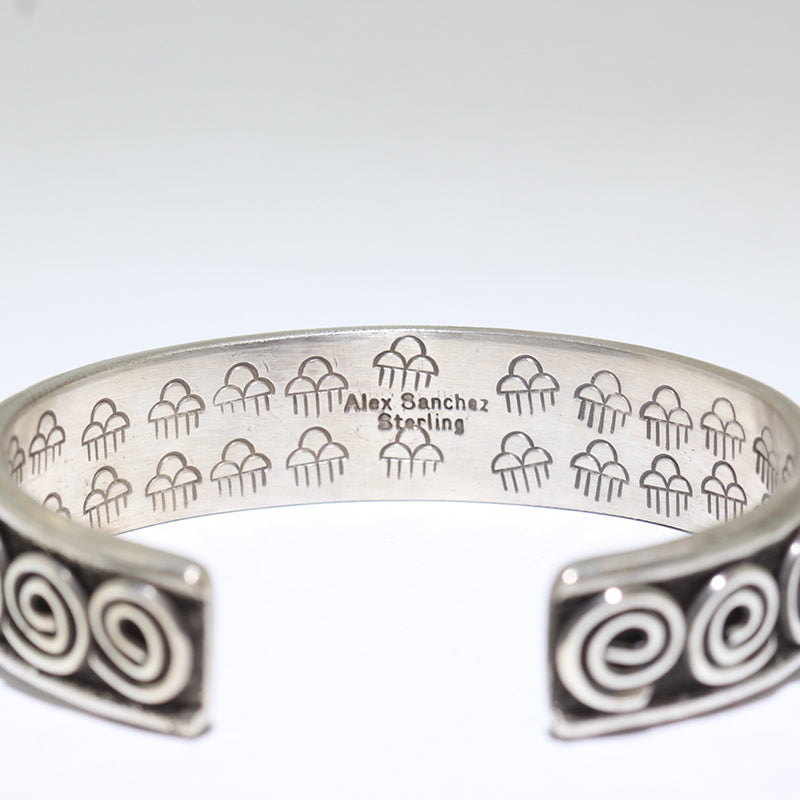 Silver Bracelet by Alex Sanchez 5-1/2"