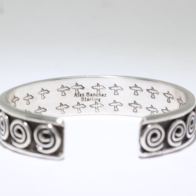 Silver Bracelet by Alex Sanchez 5-1/2"