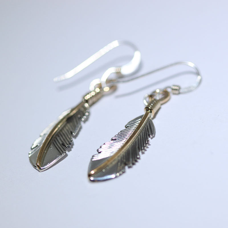 Feather Earring by Harvey Mace