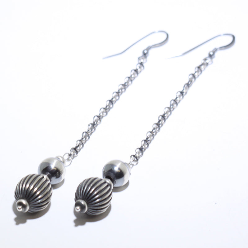 Silver Earrings by Navajo