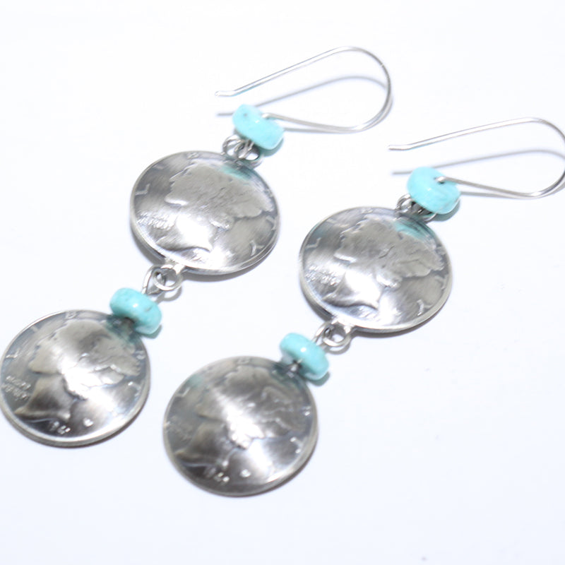 Coin Earrings by Navajo
