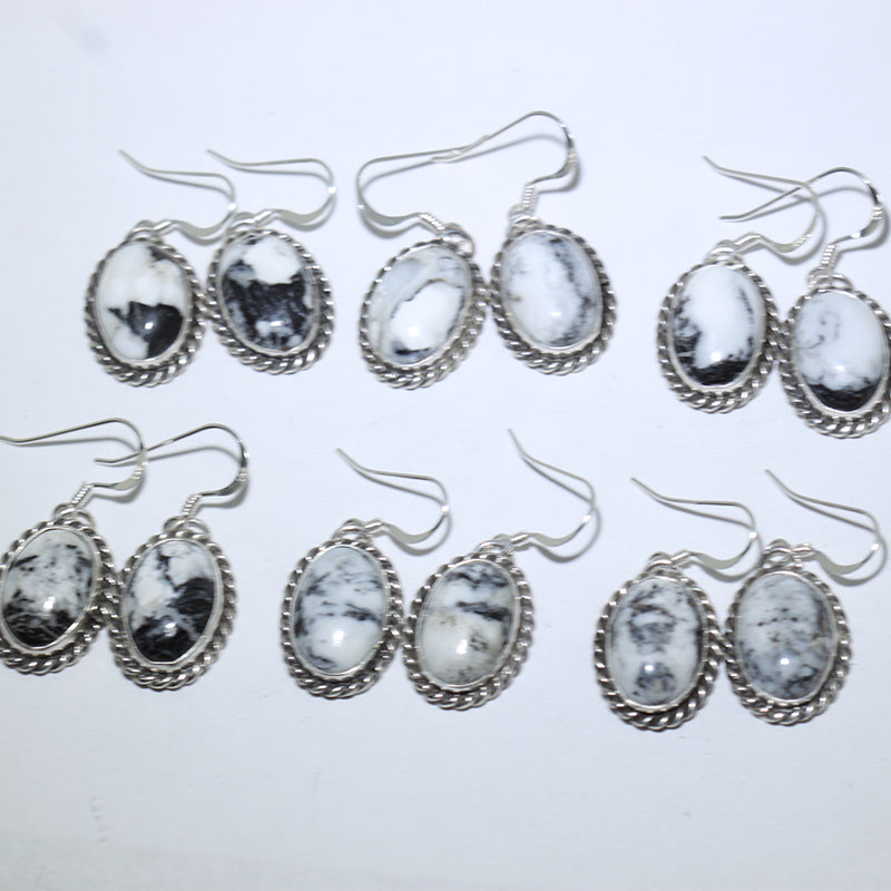 White Buffalo Earrings by Reva Goodluck