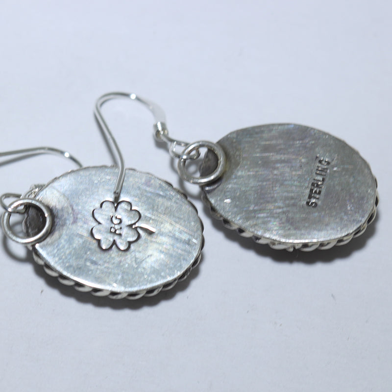 White Buffalo Earrings by Reva Goodluck