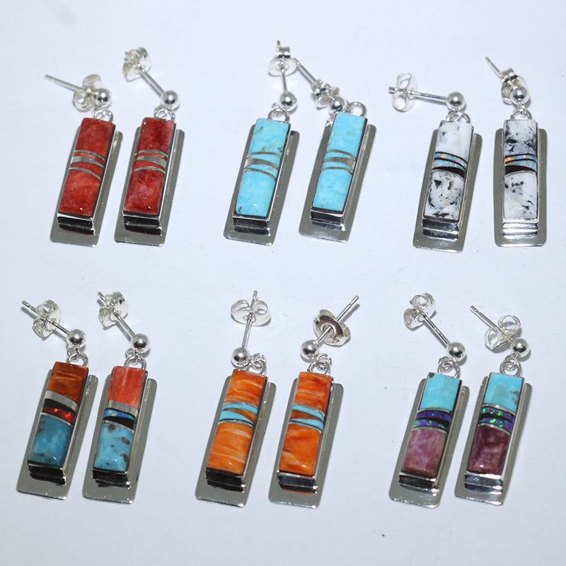 Inlay Earrings by Navajo