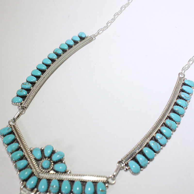 Turquoise Necklace by Navajo – Gallup Trading