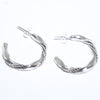 Silver Earrings by Navajo