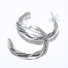 Silver Earrings by Navajo