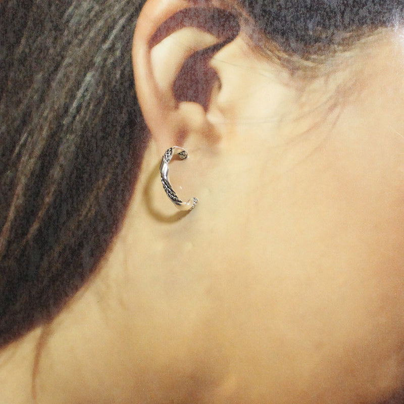 Silver Earrings by Navajo