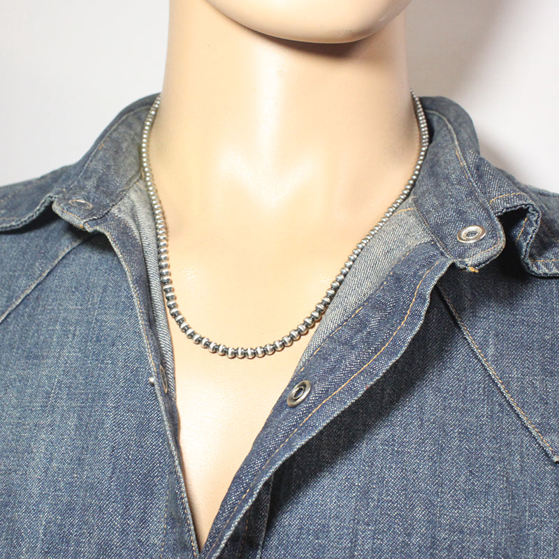 Navajo Pearl 4mm Necklace by Reva Goodluck